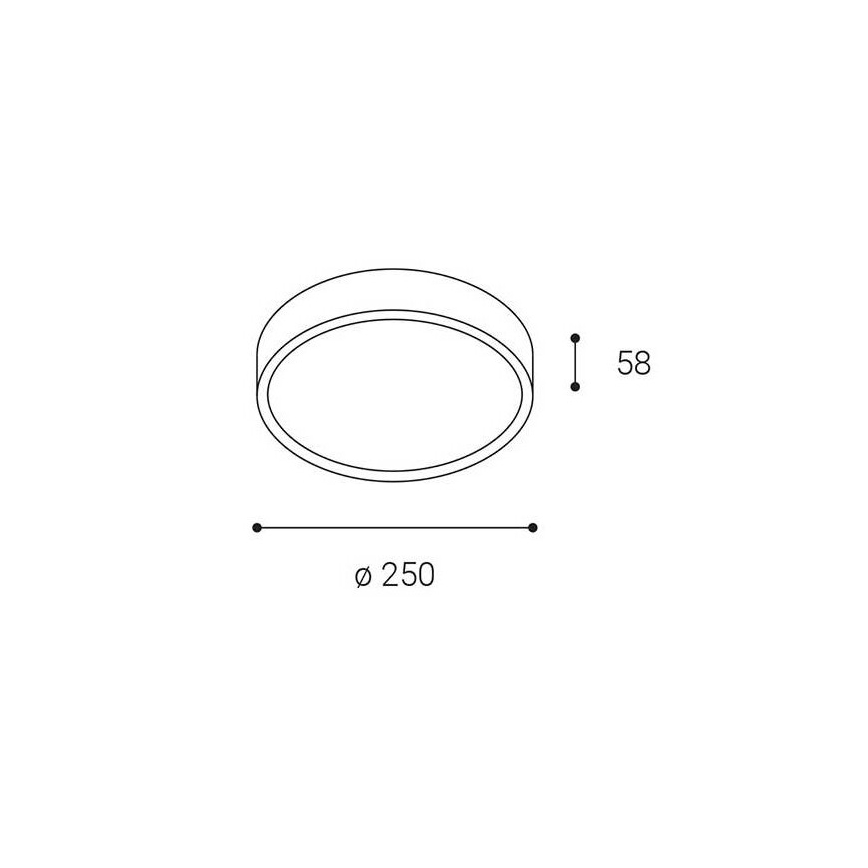 LED2 - LED Plafoniera per esterni MIRA LED/18W/230V IP65 nero