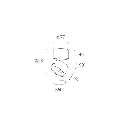 LED2 - Luce Spot a LED KLIP ON LED/11W/230V