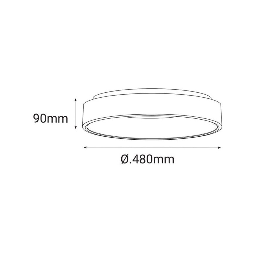 LED2 - Plafoniera LED BELLA LED/40W/230V 3000/4000K bianca
