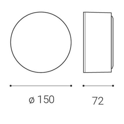 LED2 - Plafoniera LED BUTTON LED/12W/230V CRI 90 bianco