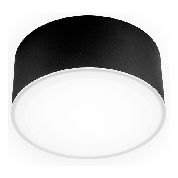 LED2 - Plafoniera LED BUTTON LED/12W/230V CRI 90 nero