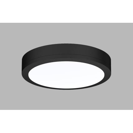 LED2 - Plafoniera LED da esterno con sensore KERY LED/18W/230V IP65 nero