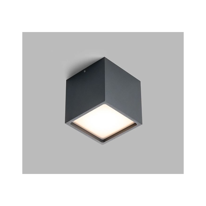 LED2 - Plafoniera LED da esterno CUBE LED/12W/230V antracite IP54