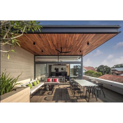 LED2 - Plafoniera LED da esterno CUBE LED/12W/230V antracite IP54