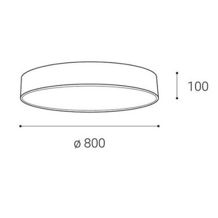 LED2 - Plafoniera LED dimmerabile MONO LED/100W/230V 3000K/4000K bianco