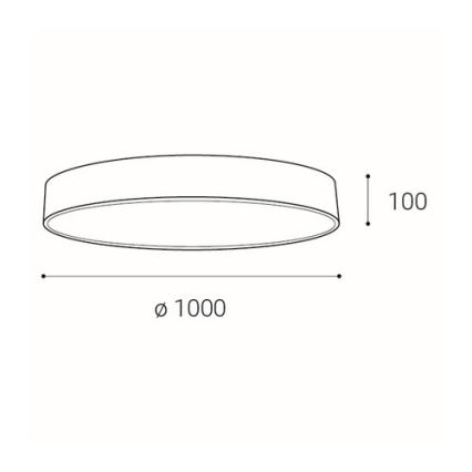 LED2 - Plafoniera LED dimmerabile MONO LED/153W/230V 3000K/4000K bianco