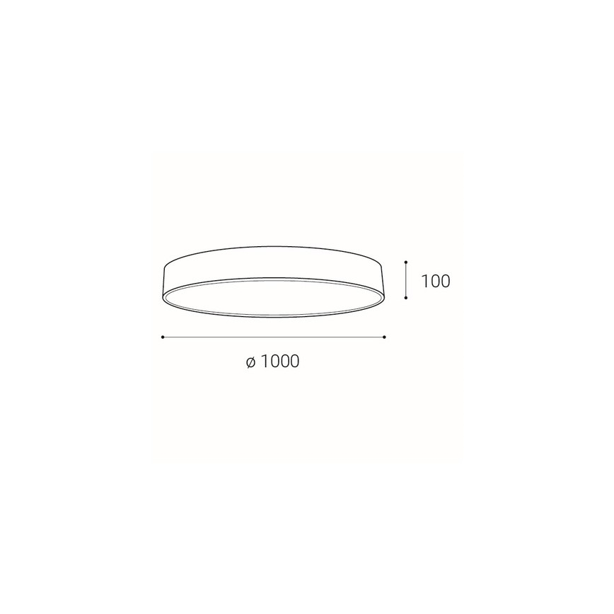 LED2 - Plafoniera LED dimmerabile MONO LED/153W/230V 3000K/4000K bianco
