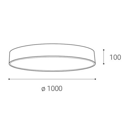 LED2 - Plafoniera LED dimmerabile MONO LED/153W/230V 3000K/4000K nero