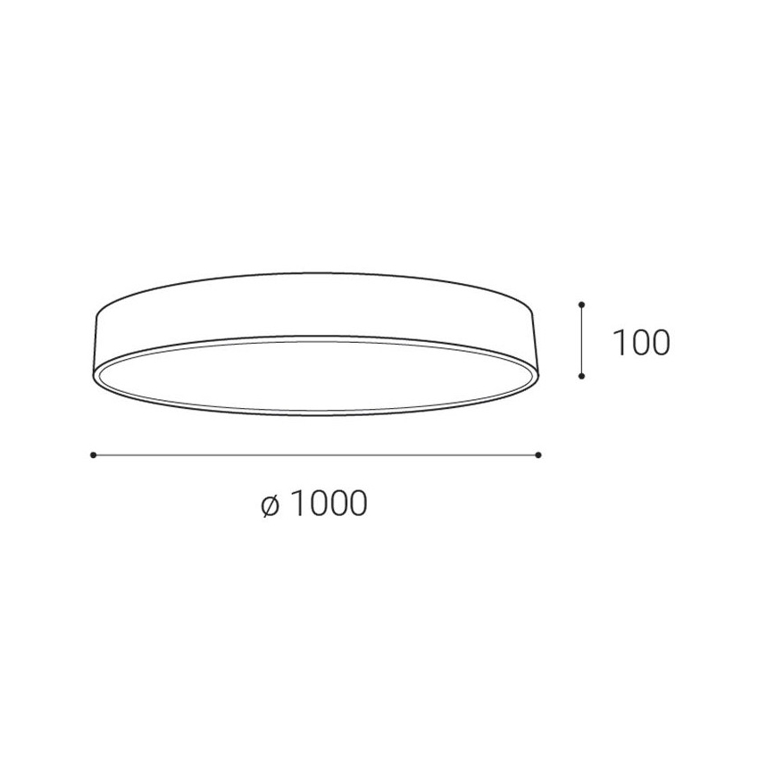 LED2 - Plafoniera LED dimmerabile MONO LED/153W/230V 3000K/4000K nero