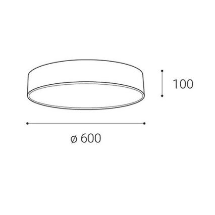 LED2 - Plafoniera LED dimmerabile MONO LED/60W/230V 3000K/4000K bianco