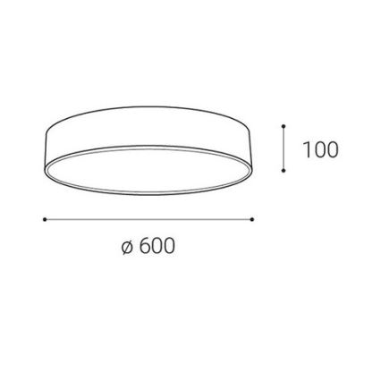 LED2 - Plafoniera LED dimmerabile MONO LED/60W/230V 3000K/4000K nero