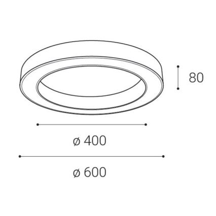 LED2 - Plafoniera LED dimmerabile SATURN LED/50W/230V 3000K/4000K nero