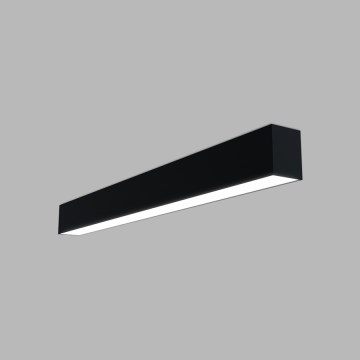 LED2 - Plafoniera LED LINO, 24 W, 230 V, 3000/3500/4000 K, 90 cm, nera