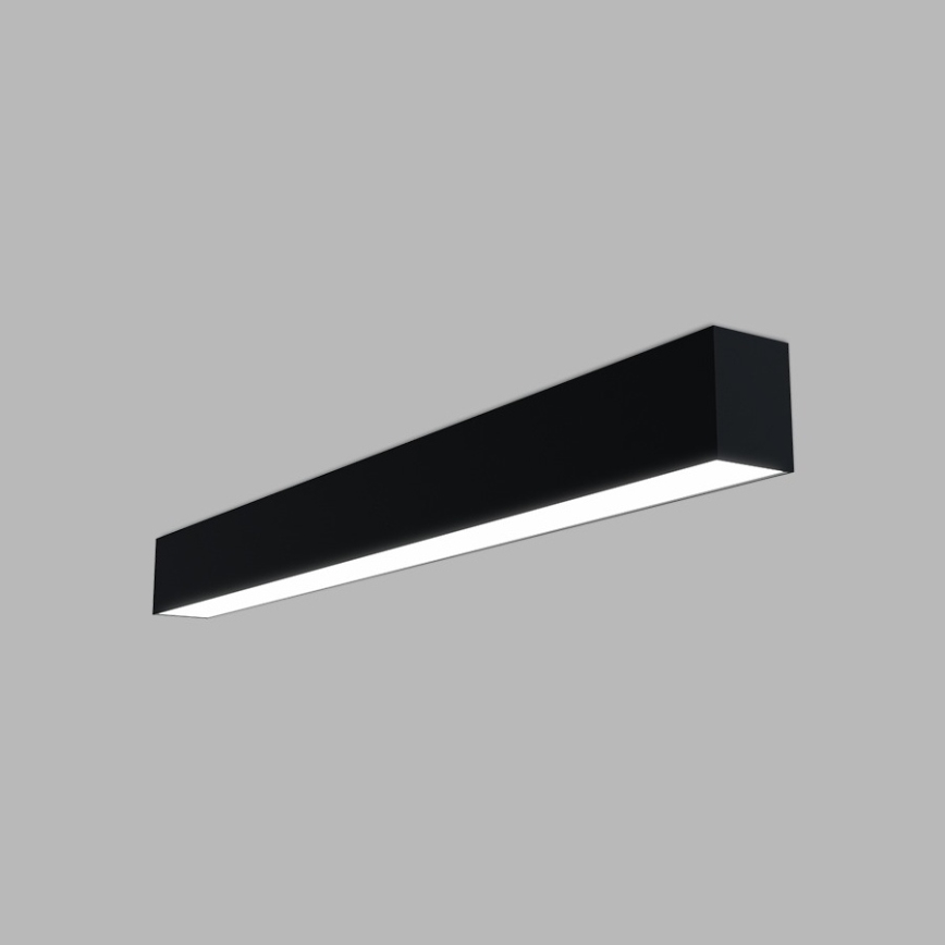 LED2 - Plafoniera LED LINO, 24 W, 230 V, 3000/3500/4000 K, 90 cm, nera