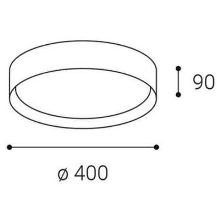 LED2 - Plafoniera LED MILA LED/30W/230V 3000/4000K