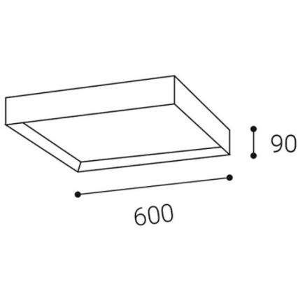 LED2 - Plafoniera LED MILO LED/60W/230V bianca 3000/4000K