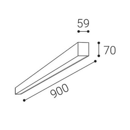 LED2 - Plafoniera LED NOLI LED/30W/230V 3000/3500/4000K 90 cm bianca