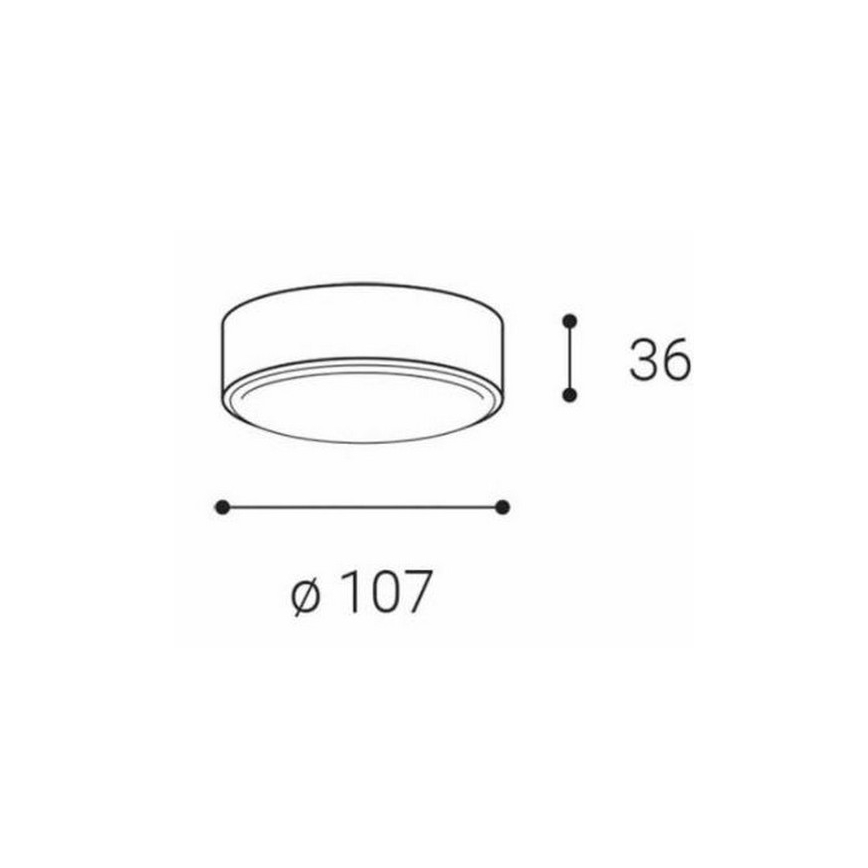 LED2 - Plafoniera LED ROLO LED/6W/230V IP65 antracite