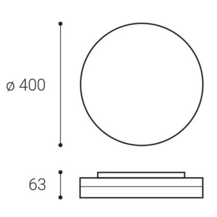 LED2 - Plafoniera LED ROUND II LED/30W/230V IP54 3000/4000/5700K