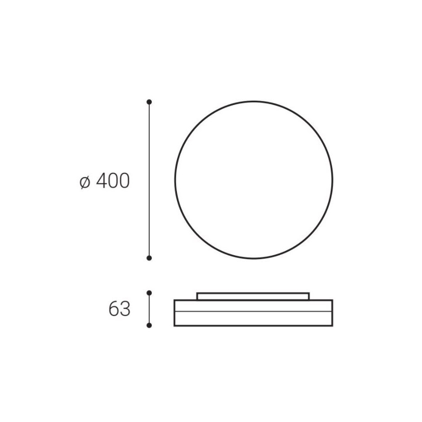 LED2 - Plafoniera LED ROUND II LED/30W/230V IP54 3000/4000/5700K