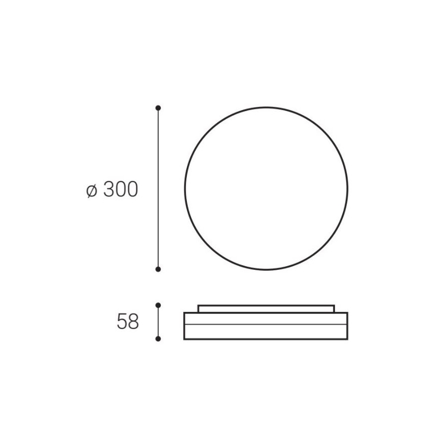 LED2 - Plafoniera LED ROUND LED/25W/230V IP54 3000/4000/5700K