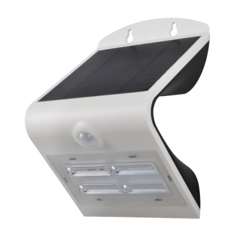 LEDKO 08426L - Applique solare a LED con sensore 1xLED/3,2W IP65 bianco