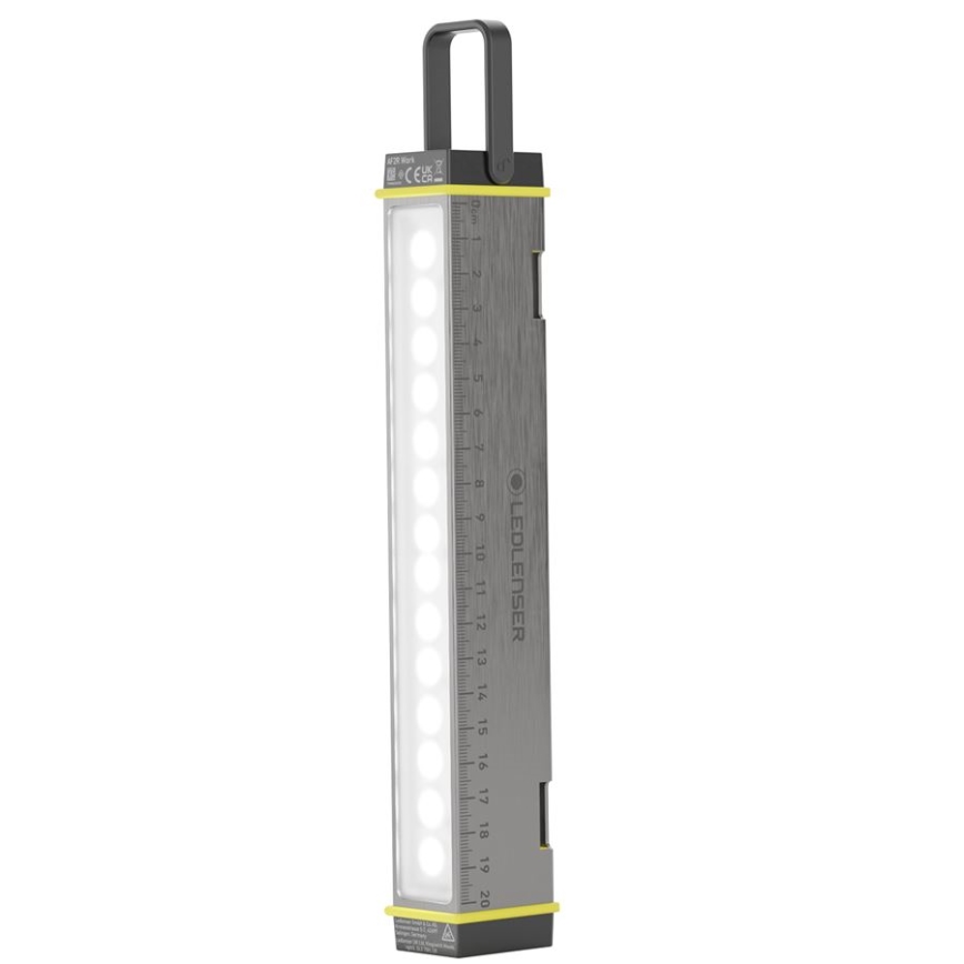 Ledlenser AF2R - Lampada da lavoro ricaricabile a LED dimmerabile, IP54, 1000 lm, 50 h
