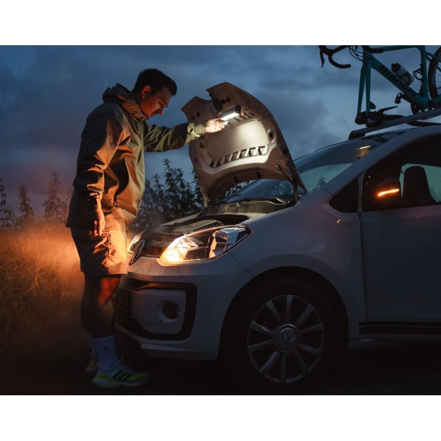 Ledlenser AF2R - Torcia da lavoro ricaricabile a LED dimmerabile, IP54, 1000 lm, autonomia 50 h, batteria 4810 mAh