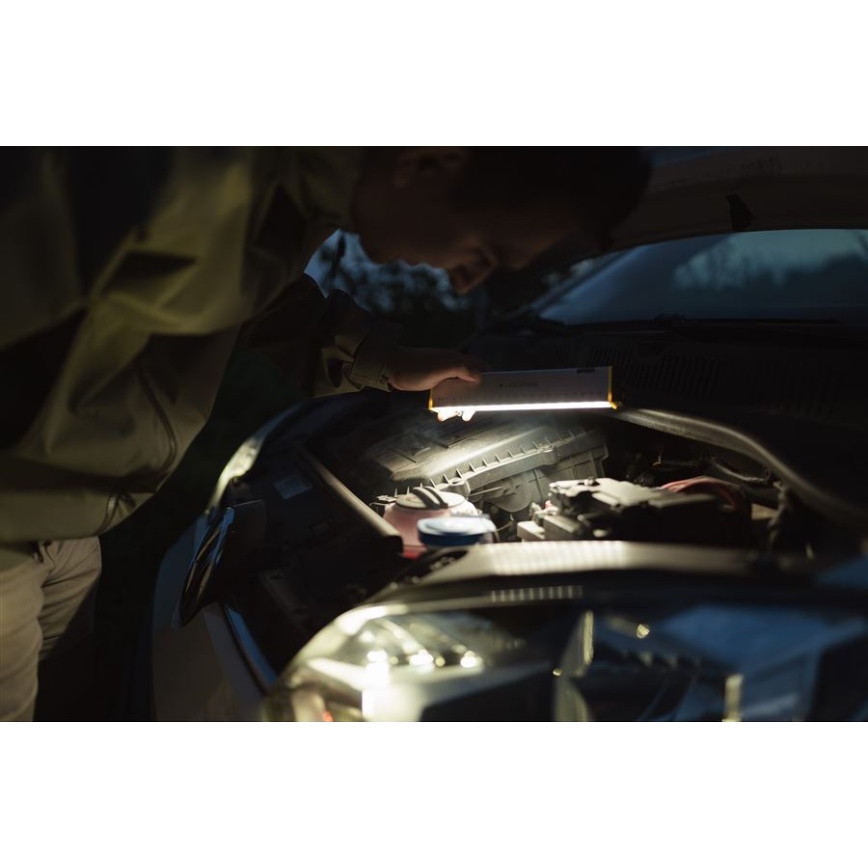 Ledlenser AF2R - Torcia da lavoro ricaricabile a LED dimmerabile, IP54, 1000 lm, autonomia 50 h, batteria 4810 mAh