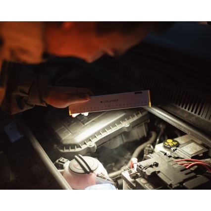 Ledlenser AF2R - Torcia da lavoro ricaricabile a LED dimmerabile, IP54, 1000 lm, autonomia 50 h, batteria 4810 mAh