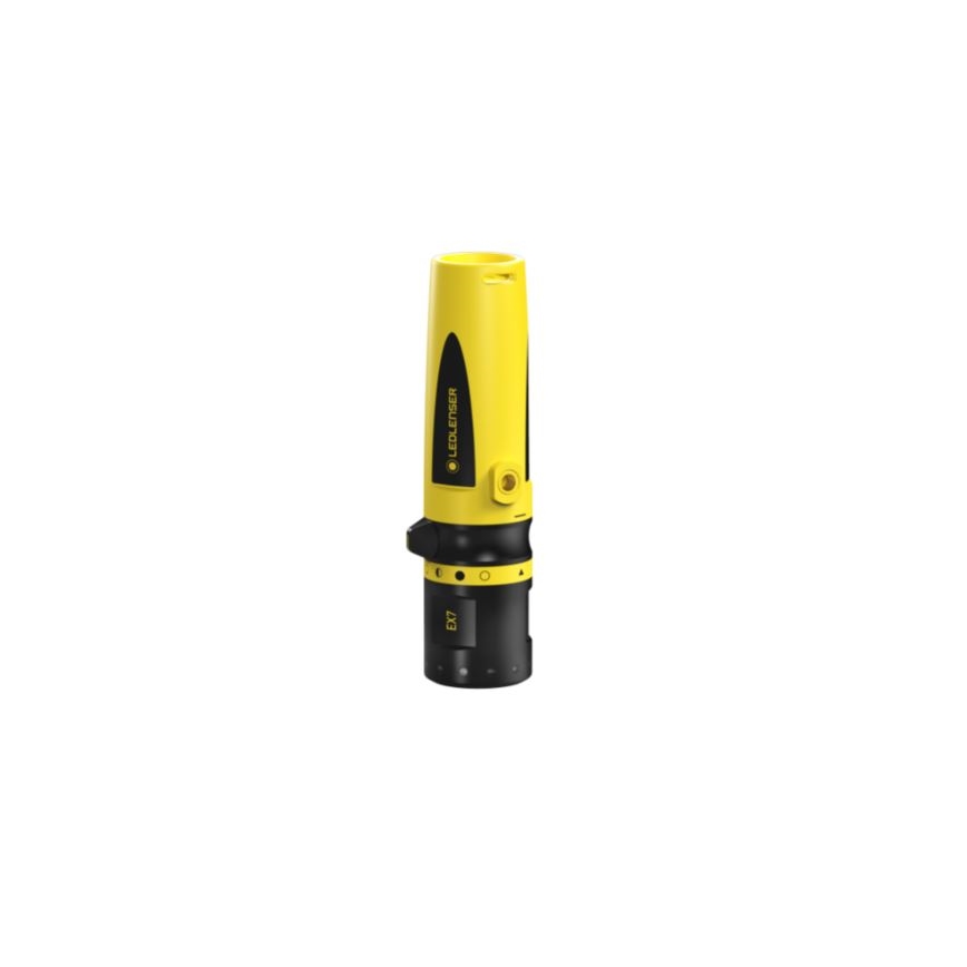 Ledlenser EX7 - Torcia LED dimmerabile, 3xAA, IP68, 200 lm, gialla