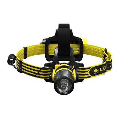 Ledlenser EXH8 - Torcia frontale a LED dimmerabile, 3xAA, IP66, 180 lm, 40 ore, gialla