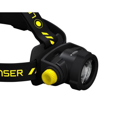 Ledlenser H15R WORK - Lampada frontale ricaricabile dimmerabile a LED/4800 mAh IP67 2500 lm 70 h nera