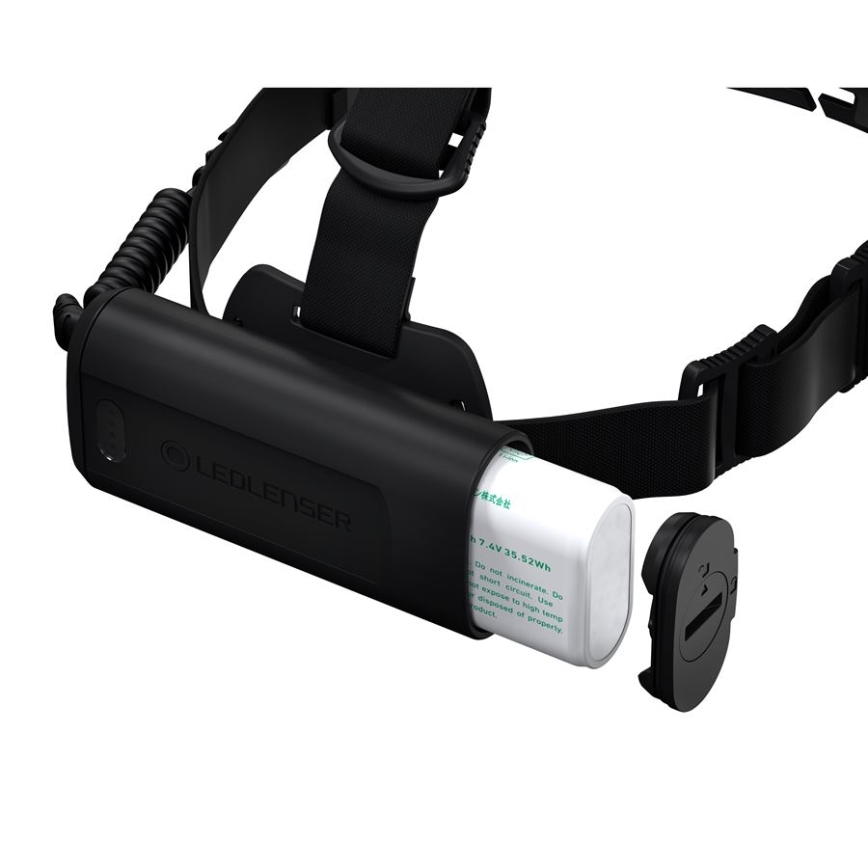 Ledlenser H19R CORE - lampada frontale ricaricabile dimmerabile LED, batteria 4800 mAh, IP67, 3500 lm, autonomia fino a 20 h, nera