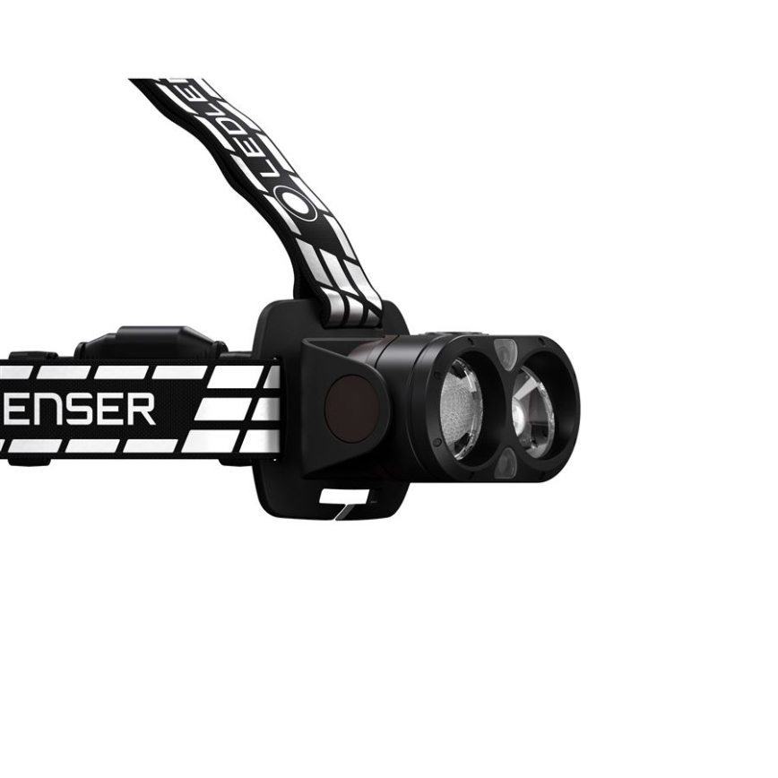 Ledlenser H19R SIGNATURE - Lampada frontale ricaricabile a LED dimmerabile, batteria 4800 mAh, IP68, 4000 lm, autonomia fino a 20 ore, nera