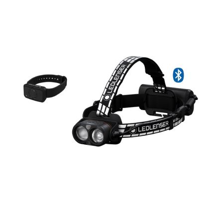 Ledlenser H19R SIGNATURE - Lampada frontale ricaricabile a LED dimmerabile, batteria 4800 mAh, IP68, 4000 lm, autonomia fino a 20 ore, nera