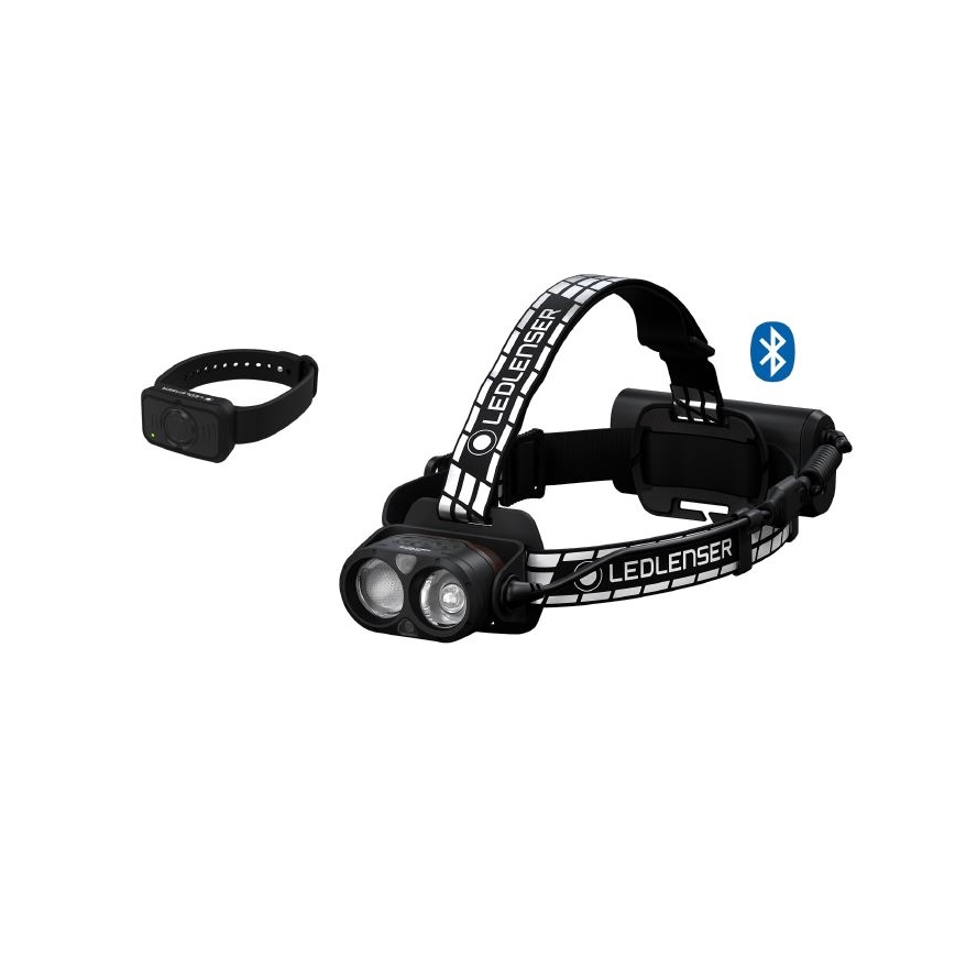 Ledlenser H19R SIGNATURE - Lampada frontale ricaricabile a LED dimmerabile, batteria 4800 mAh, IP68, 4000 lm, autonomia fino a 20 ore, nera