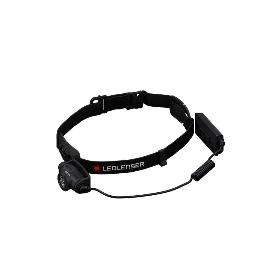 Ledlenser H5R CORE - Lampada frontale ricaricabile a LED dimmerabile, LED/1800 mAh, IP67, 500 lm, 50 h, nera