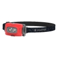 Ledlenser HF4R Core - lampada frontale ricaricabile a LED dimmerabile, 1000 mAh, IP68, 500 lm, 35 h, rossa