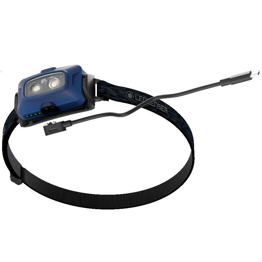 Ledlenser HF4R Core - Lampada frontale ricaricabile a LED dimmerabile LED/1000 mAh IP68 500 lm 35 h blu