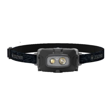 Ledlenser HF4R Core - Lampada frontale ricaricabile a LED con intensità regolabile, batteria 1000 mAh, IP68, 500 lm, 35 h, nero