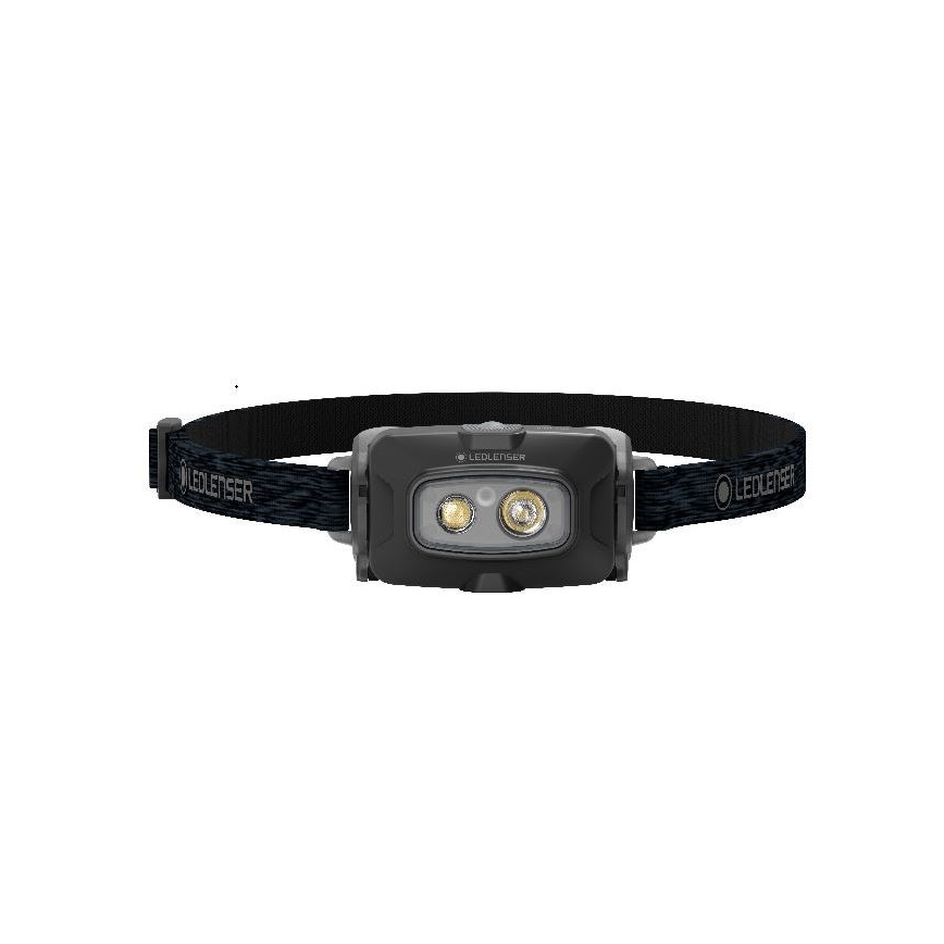 Ledlenser HF4R Core - Lampada frontale ricaricabile a LED con intensità regolabile, batteria 1000 mAh, IP68, 500 lm, 35 h, nero