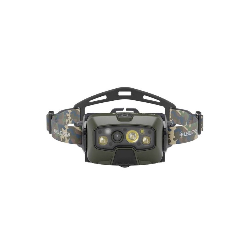Ledlenser HF8R Core RGB - Lampada frontale LED ricaricabile dimmerabile, 3700 mAh, IP68, 1600 lm, 90 h, verde