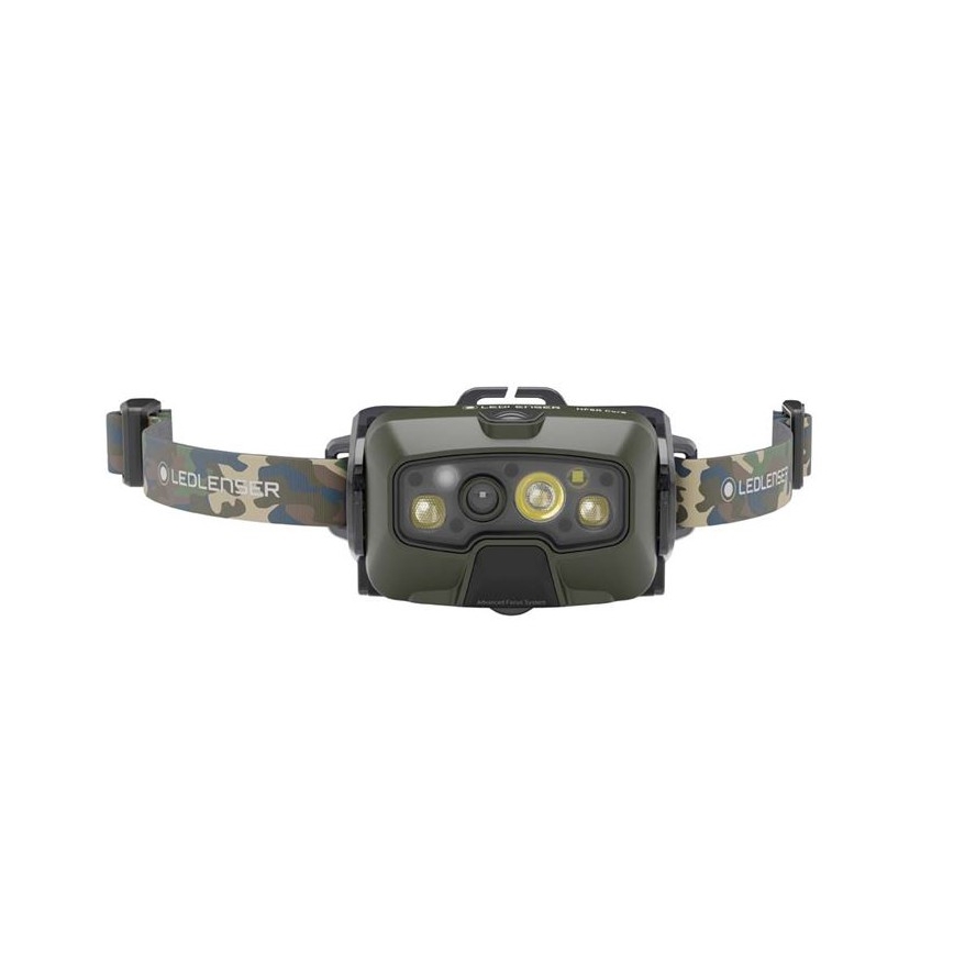 Ledlenser HF8R Core RGB - Lampada frontale LED ricaricabile dimmerabile, 3700 mAh, IP68, 1600 lm, 90 h, verde