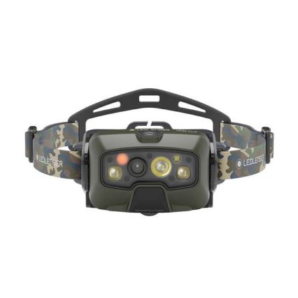 Ledlenser HF8R Core RGB - Lampada frontale LED ricaricabile dimmerabile, 3700 mAh, IP68, 1600 lm, 90 h, verde