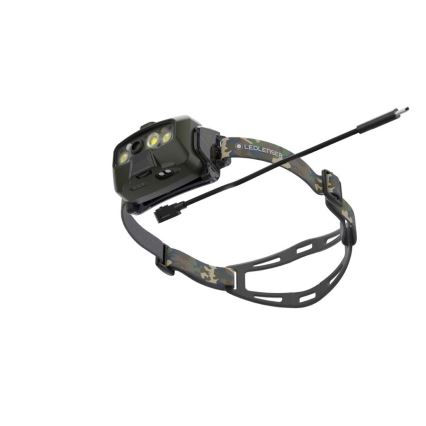 Ledlenser HF8R Core RGB - Lampada frontale LED ricaricabile dimmerabile, 3700 mAh, IP68, 1600 lm, 90 h, verde