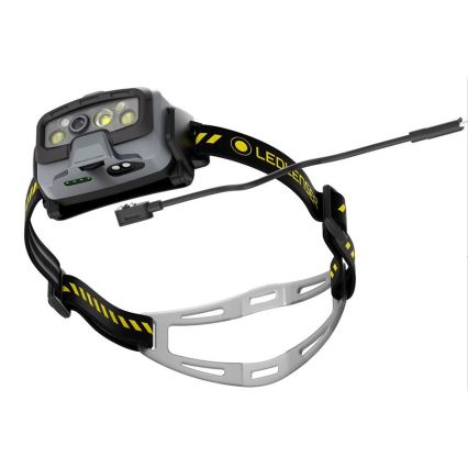 Ledlenser HF8R Work - Lampada frontale ricaricabile a LED dimmerabile, batteria 3700 mAh, IP68, 1600 lm, autonomia 90 h, nera