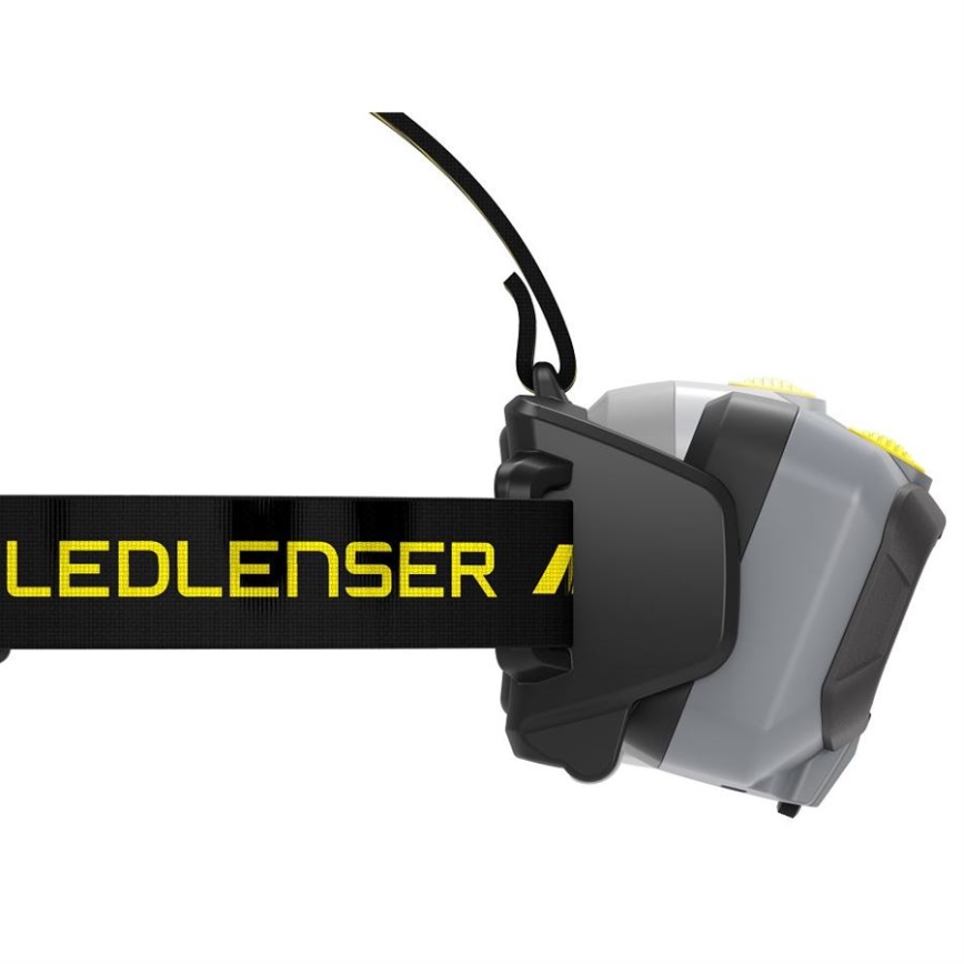 Ledlenser HF8R Work - Lampada frontale ricaricabile a LED dimmerabile, batteria 3700 mAh, IP68, 1600 lm, autonomia 90 h, nera