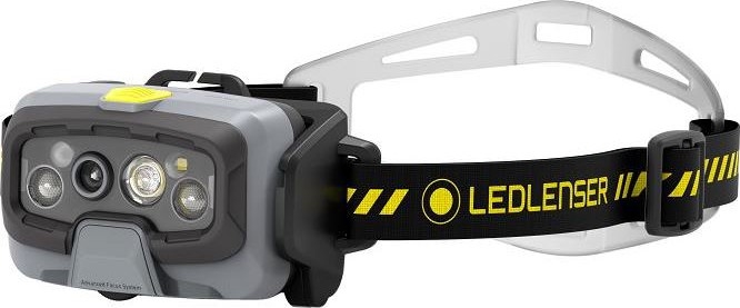 Ledlenser HF8R Work - Lampada frontale ricaricabile a LED dimmerabile, batteria 3700 mAh, IP68, 1600 lm, autonomia 90 h, nera