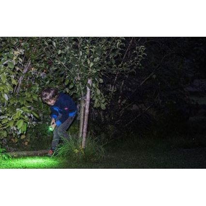 Ledlenser KIDBEAM4 DINO - Torcia dimmerabile a LED per bambini, 2x AAA, IP44, verde